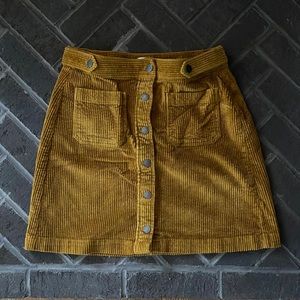 Madewell Corduroy Skirt